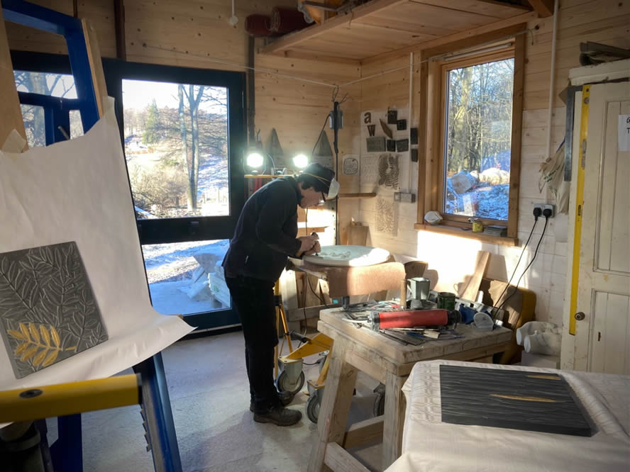 Gillian Forbes creates unique hand-carved pieces in a wide variety of British stone